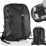 Batoh na laptop 16" 3mk HARDY® 360™ Leather s ochranou 360° AST™ – business, cestovný, clamshell