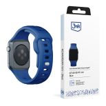Remienok na Apple Watch 42/44/45/46/49 mm Blue (big) - 3mk Silicone Watch Strap