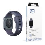 Remienok na Apple Watch 42/44/45/46/49 mm Gray (big) - 3mk Silicone Watch Strap