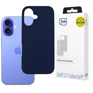 Silikónové puzdro pre Apple iPhone 16 - 3mk HARDY® Mellow Case™ Dark Blue