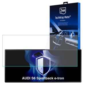 Matná ochranná fólia na displej navigácie pre AUDI S6 Sportback e-tron 2025- – 3mk TechWrap Matte™ Center Display
