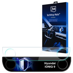 Matná ochranná fólia na displej navigácie pre Hyundai IONIQ 9 2024- – 3mk TechWrap Matte™ Center Display