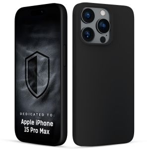 Silikónové puzdro pre Apple iPhone 15 Pro Max - 3mk HARDY® Mellow Case™ Black