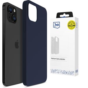 Silikónové puzdro pre Apple iPhone 15 - 3mk HARDY® Mellow Case™ Dark Blue