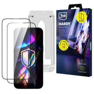 2x Tvrdené sklo s aplikátorom pre Apple iPhone 14 Pro - 3mk HARDY® Hardura 9H™