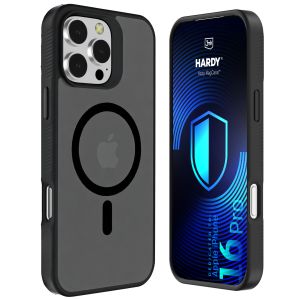 Dymové puzdro s MagSafe pre Apple iPhone 16 Pro – 3mk HARDY® Hazy MagCase™ Black