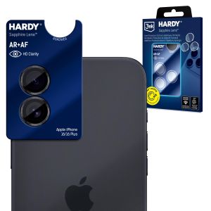 Zafírové sklo na objektív Apple iPhone 16 / 16 Plus / 17 - 3mk HARDY® Sapphire Lens™