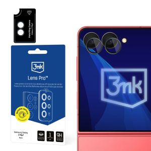 Sú tvrdené sklo na objektív fotoaparátu pre Samsung Galaxy Z Flip 7 - 3mk Lens Protection Pro Black