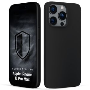 Silikónové puzdro pre Apple iPhone 11 Pro Max - 3mk HARDY® Mellow Case™ Black