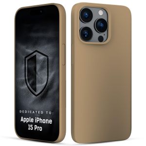 Silikónové puzdro s MagSafe pre Apple iPhone 15 Pro - 3mk HARDY® Mellow MagCase™ Gold
