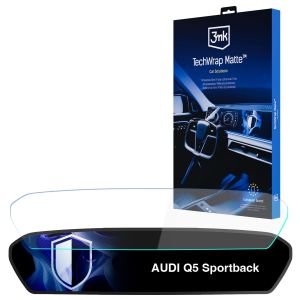 Matná ochranná fólia na displej navigácie pre AUDI Q5 Sportback 2025- – 3mk TechWrap Matte™ Center Display