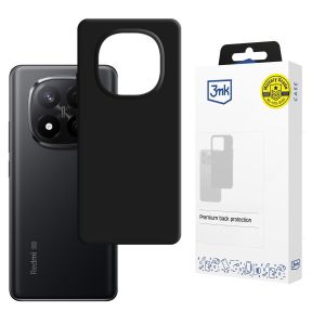 Silikónové puzdro pre Redmi Note 14 Pro+ - 3mk HARDY® Mellow Case™ Black