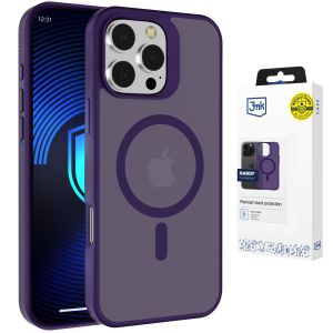 Priezračný kryt s MagSafe na Apple iPhone 16 Pro Max - 3mk HARDY® Hazy MagCase™ Purple