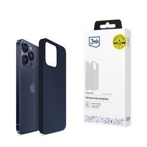 Puzdro na Apple iPhone 15 Pro Max - 3mk Silicone Case Dark Navy