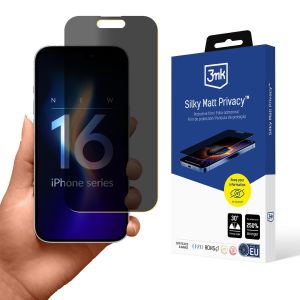 Fólia na súkromie pre Apple iPhone 16 Plus - 3mk Silky Matt Privacy