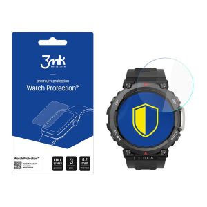 Ochranné sklo na displej smart hodinek Amazfit T-Rex 2 - 3mk Watch Protection