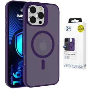 Dymové puzdro s MagSafe pre Apple iPhone 16 Pro – 3mk HARDY® Hazy MagCase™ Purple