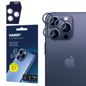 Ochrana objektívu na Apple iPhone 15 Pro Max - HARDY Lens Protection Pro Blue