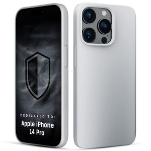Silikónové puzdro s MagSafe pre Apple iPhone 14 Pro - 3mk HARDY® Mellow MagCase™ White