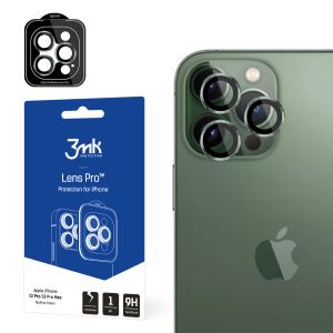 Sú tvrdené sklo na objektív fotoaparátu pre Apple iPhone 13 Pro - 3mk Lens Protection Pro Alpine green