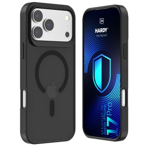 Dymové puzdro s MagSafe pre Apple iPhone 17 Pro – 3mk HARDY® Hazy MagCase™ Black