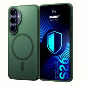 Dymové puzdro s MagSafe pre Samsung Galaxy S26 – 3mk HARDY® Hazy MagCase™ Green