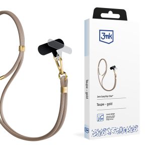 Smycz do smartfona 3mk EasyClip Elite Taupe (gold)