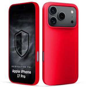Silikónové puzdro pre Apple iPhone 17 Pro - 3mk HARDY® Mellow Case™ Red