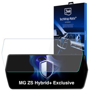 Matná ochranná fólia na displej navigácie pre MG ZS Hybrid+ Exclusive – 3mk TechWrap Matte™ Center Display