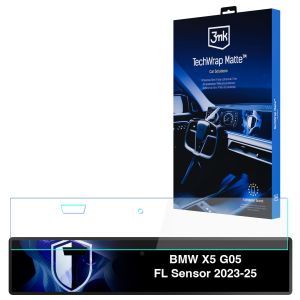Matná ochranná fólia na displej navigácie pre BMW X5 G05 FL Sensor 2023-25 – 3mk TechWrap Matte™ Center Display