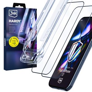 2x tempered glass with applicator for Apple iPhone 16 Pro/ 17 - 3mk HARDY® Hardura 9H™