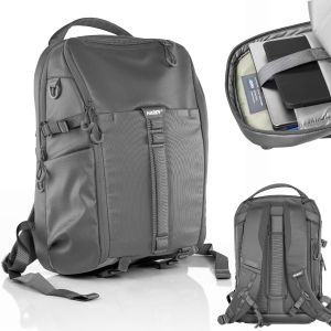 Batoh na notebook 16" 3mk HARDY® 360™ Grey s ochranou 360° AST™ – business, cestovný, clamshell