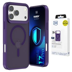 Dymové puzdro s MagSafe pre Apple iPhone 17 Pro – 3mk HARDY® Hazy MagCase™ Purple