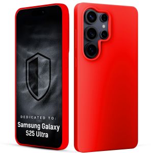 Silikónové puzdro pre Samsung Galaxy S25 Ultra - 3mk HARDY® Mellow Case™ Red