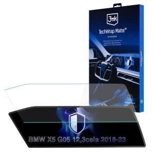 Matná ochranná fólia na displej navigácie pre BMW X5 G05 2018-23 – 3mk TechWrap Matte™ Center Display