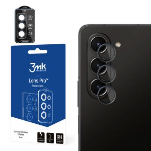 Sú tvrdené sklo na objektív fotoaparátu pre Samsung Galaxy Z Fold 5 - 3mk Lens Protection Pro Black