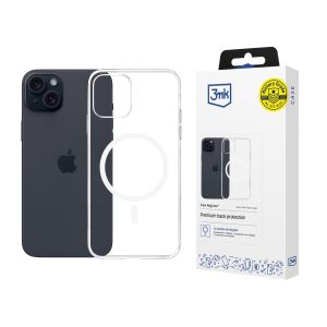 Puzdro na Apple iPhone 15 Plus - 3mk Clear MagCase
