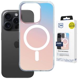 Holografické puzdro s MagSafe pre Apple iPhone 15 Pro - 3mk HARDY® PrisMag Case™