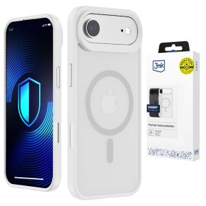 Priehľadné puzdro s MagSafe na Apple iPhone Air - 3mk HARDY® Hazy MagCase™ White