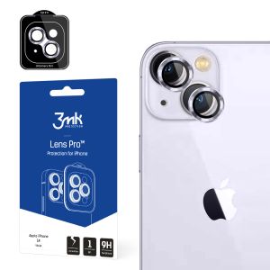 Sú tvrdené sklo na objektív fotoaparátu pre Apple iPhone 14 - 3mk Lens Protection Pro Violet
