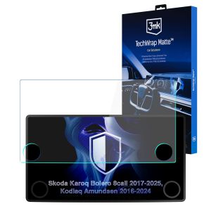 Matná ochranná fólia na displej navigácie pre Skoda Karoq Bolero 2017- – 3mk TechWrap Matte™ Center Display