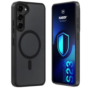 Dymové puzdro s MagSafe pre Samsung Galaxy S23 5G – 3mk HARDY® Hazy MagCase™ Black
