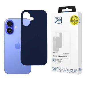 Puzdro na Apple iPhone 16 - 3mk Silicone Case Dark Navy