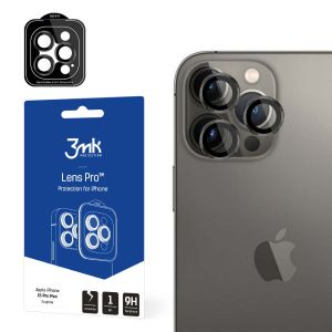 Sú tvrdené sklo na objektív fotoaparátu pre Apple iPhone 15 Pro Max - 3mk Lens Protection Pro Graphite