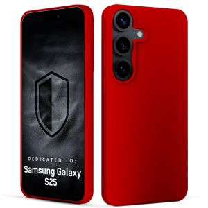 Silikónové puzdro pre Samsung Galaxy S25 - 3mk HARDY® Mellow Case™ Red