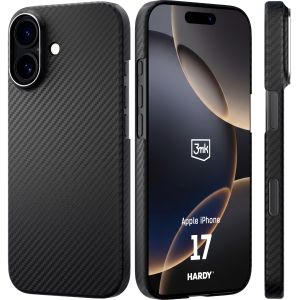 Puzdro z aramidového vlákna s MagSafe na Apple iPhone 17 - 3mk HARDY® Aramid MagCase™