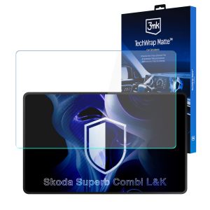 Matná ochranná fólia na displej navigácie pre Skoda Superb Combi L&K – 3mk TechWrap Matte™ Center Display