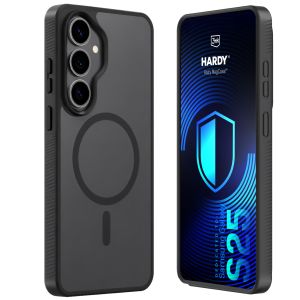 Dymové puzdro s MagSafe pre Samsung Galaxy S25 – 3mk HARDY® Hazy MagCase™ Black