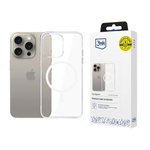 Puzdro na Apple iPhone 15 Pro Max - 3mk Clear MagCase