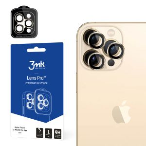 Sú tvrdené sklo na objektív fotoaparátu pre Apple iPhone 14 Pro - 3mk Lens Protection Pro Gold